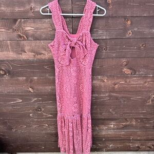 Foxiedox Pink Lace Dress Size Small